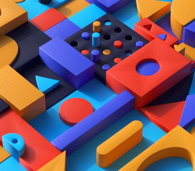 colorful cubes